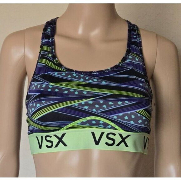 Victoria’s Secret VSX Racerback Sports Bra multicolor Size M - Picture 1 of 7